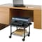 Safco Under Desk Printer/Fax Stand, 4 Casters, 19"x16"x13-1/2", Black SAF5206BL - alternate 3